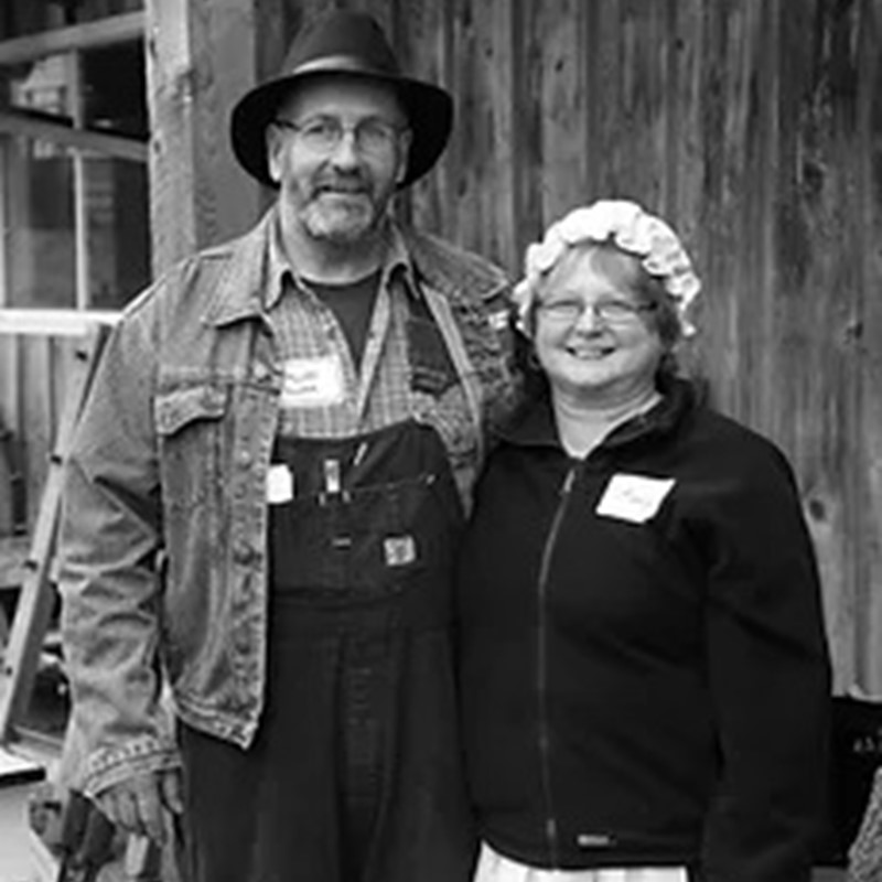 Mary and Allan Fraser at A Walk Through Time Museum